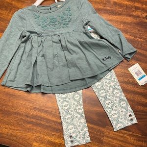 🆕 NWT Girls Lucky Brand 24 month 2 piece set